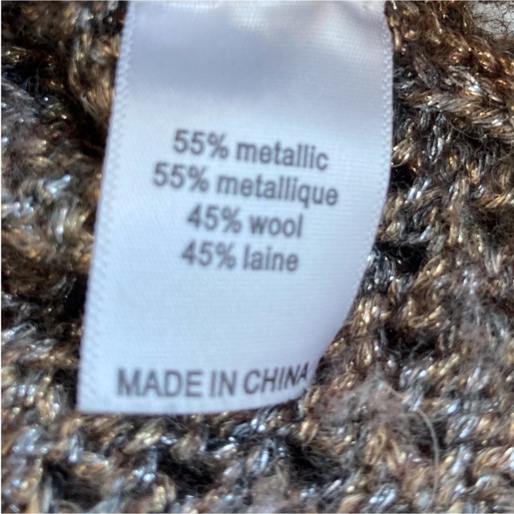 Splendid Sweater Metallic Wool Blend Textured Knit | Sparkle Luxe - Picture 11 of 11